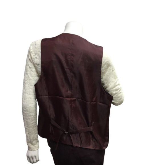 Ladies Size XL Burgundy 3 Piece Business Suit - Picture 4 of 14